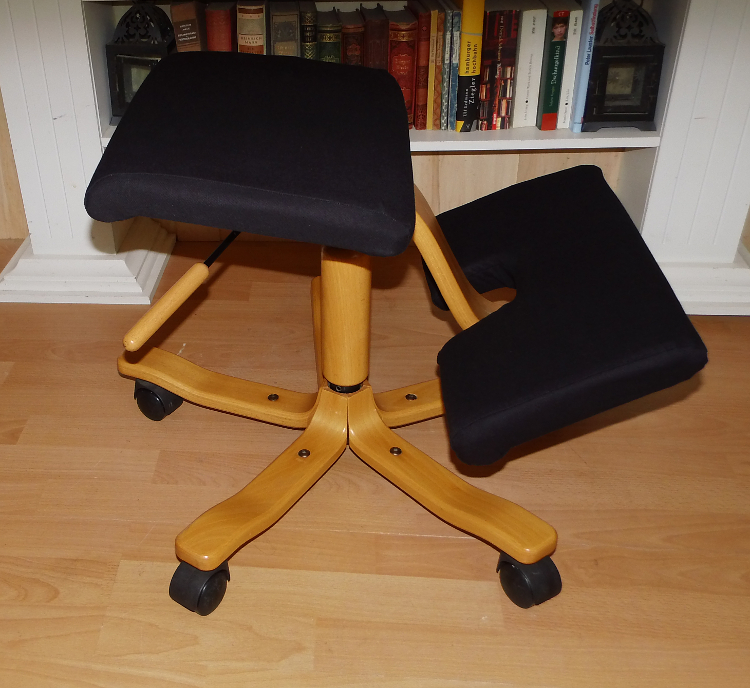 VARIER STOKKE WING BALANS ALLROUNDSTUHL KNIESTUHL KNIEHOCKER IN SCHWARZ